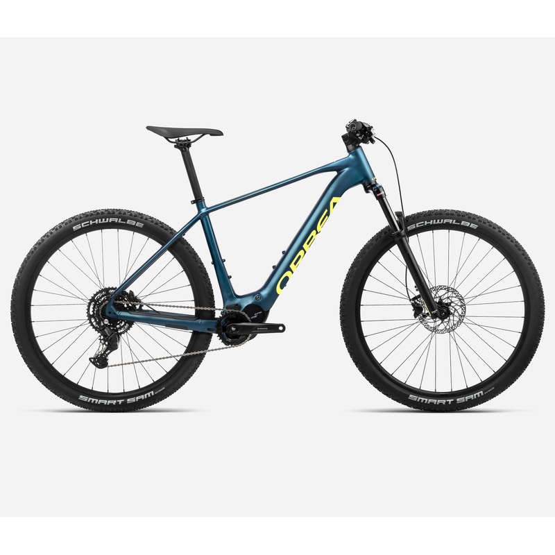 NEW 2024 Orbea Urrun 40 Hardtail eMTB – Electric Mountain Bike – Shimano EP600-RS Borealis Blue (Matt) – Luminous Yellow (Gloss) SM