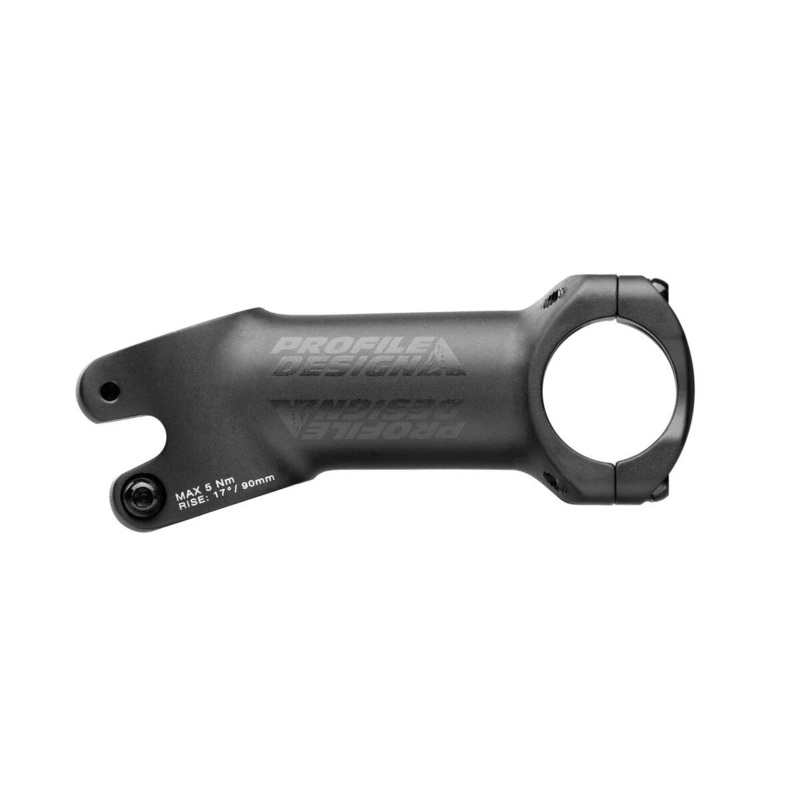 NEW Profile Design 1/Seventeen Stem – 90 mm 31.8 Clamp +/-17 1 1/8 Alloy Black