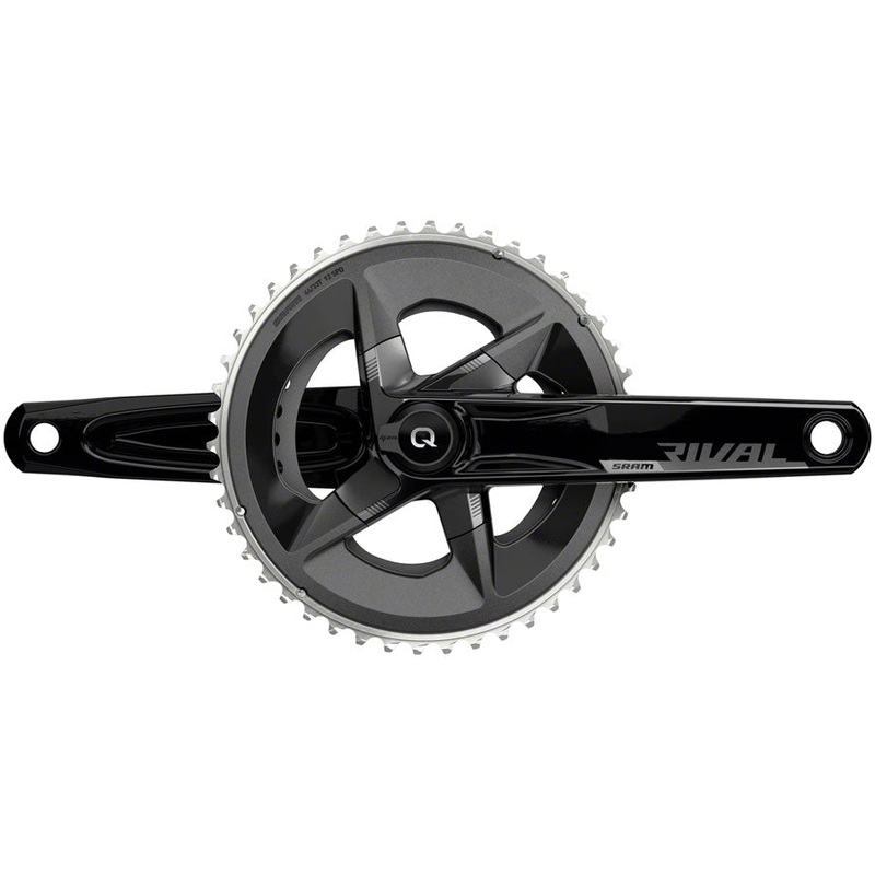 NEW SRAM Rival AXS Quarq Power Meter Crankset – 2x, 12-Speed, 107 BCD, DUB, Black, D1 160mm 46/33t