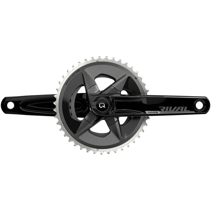 NEW SRAM Rival AXS Quarq Wide Power Meter Crankset – 2x, 12-Speed, 43/30t, 94 BCD, DUB, Black, D1 160mm