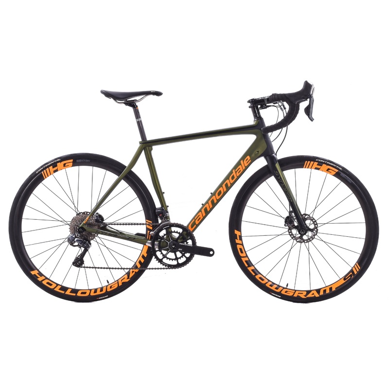 USED 2017 Cannondale Synapse Hi-MOD Disc Ultegra Di2 54cm 2×11 Speed Carbon Road Bike
