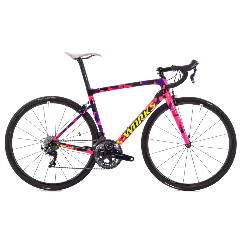 USED 2018 Specialized S-Works Tarmac SL6 54cm Road Bike w/ Carbon Wheels Shimano Dura-Ace 2×11 speed Mechanical Rim Brake