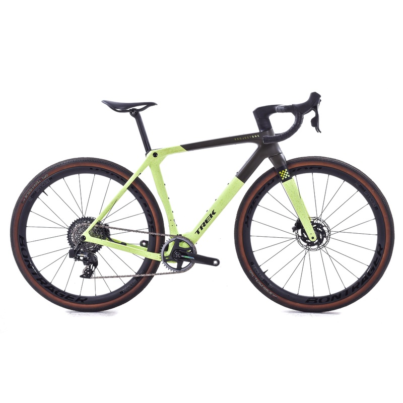 USED 2025 Trek Checkmate SLR 7 AXS Project One Medium Carbon Gravel Bike SRAM Force XPLR D2 1×12 speed Green