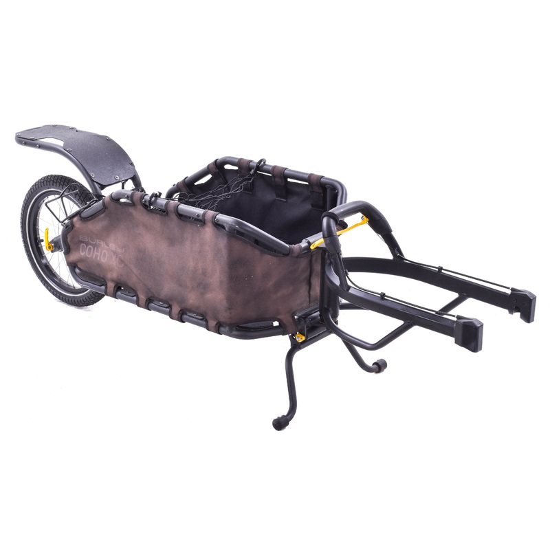 USED Burley Coho XC Single Wheel Cargo Bike Trailer w/ 16″+ Wheel Kit