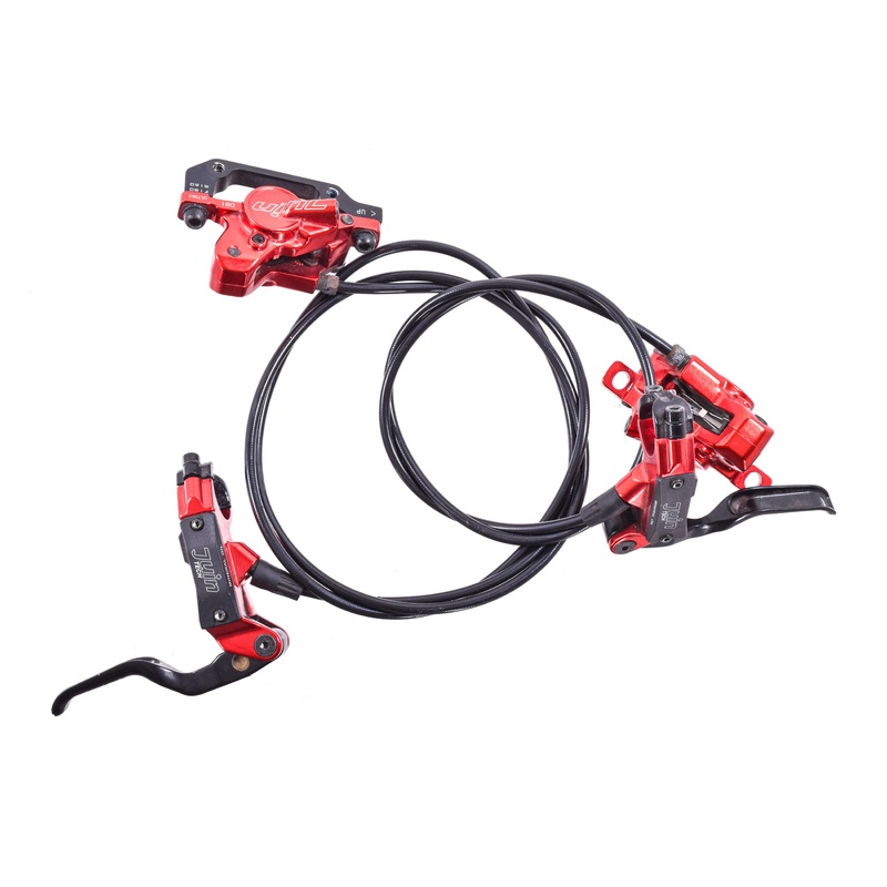 USED Juin Tech DB1 Hydraulic Disc Brake Front & Rear Set Post Mount Red