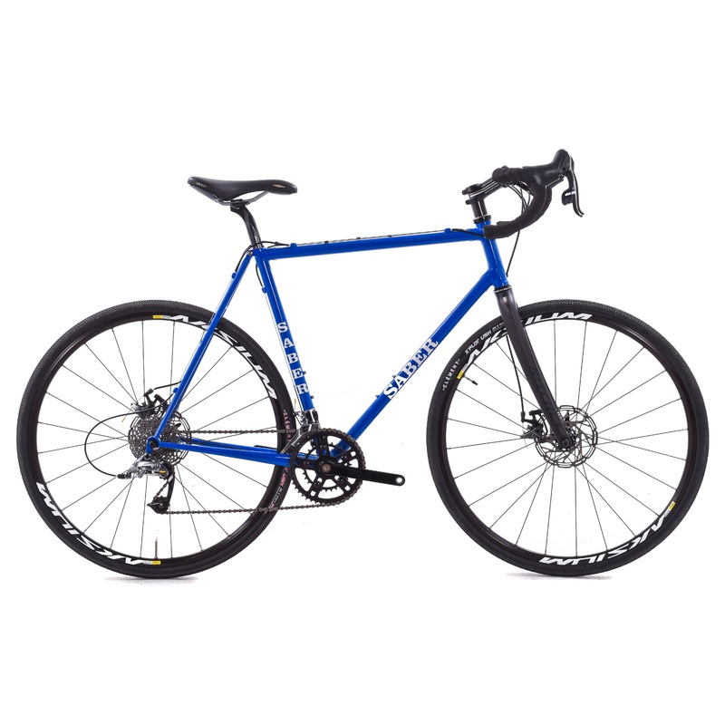 USED Saber Custom Lugged Steel 57cm Cyclocross/Gravel Bike SRAM Force 2×11 speed Disc