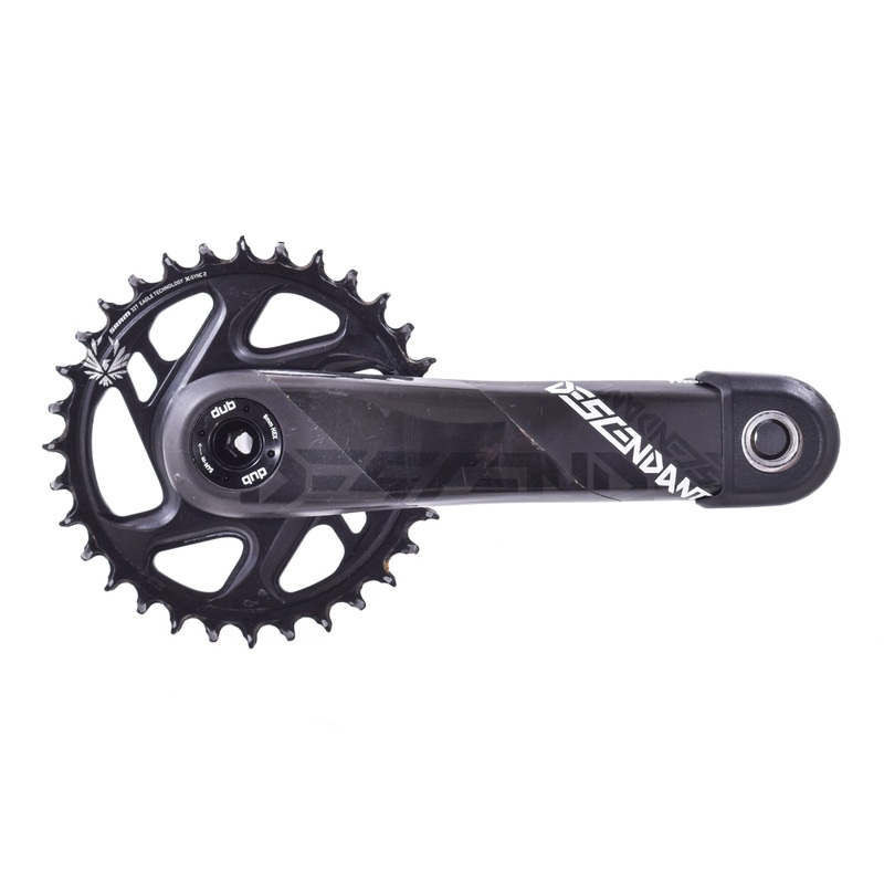 USED Truvativ/SRAM Descendant Carbon Eagle Crankset 170mm 32T w/ DUB Threaded BB