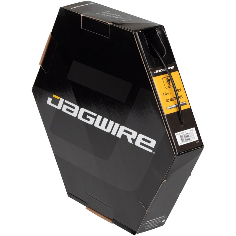NEW Jagwire 4mm Basics Derailleur Housing 50M File Box, Black