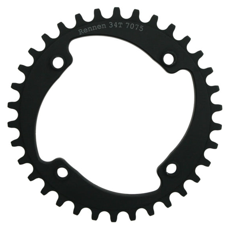 NEW Rennen Threaded Singlespeed Chainring, 104BCD X34t – Black