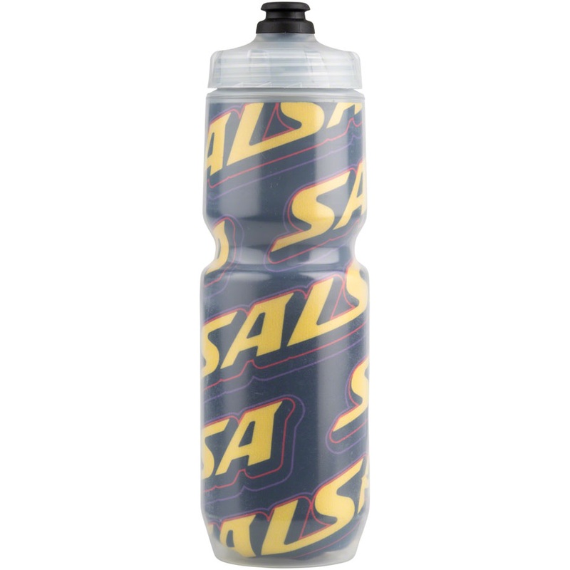 NEW Salsa Cassidy Purist Insulated Water Bottle – Black, Yellow, Purple, Red, 23oz