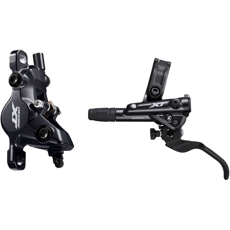 NEW Shimano Deore XT BL-M8100/BR-M8100 Disc Brake and Lever – Front, Hydraulic, Post Mount, 2-Piston, Black