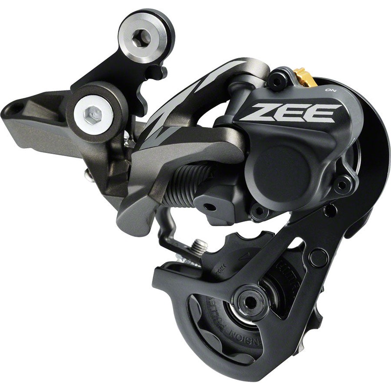 NEW Shimano ZEE RD-M640-SS Rear Derailleur – 10 Speed, Short Cage, Gray, With Clutch, Close Ratio For DH