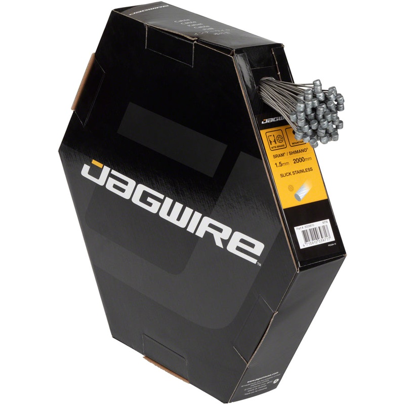 NEW Jagwire Sport Brake Cable 1.5x2000mm Slick Stainless SRAM/Shimano MTB, Box of 100