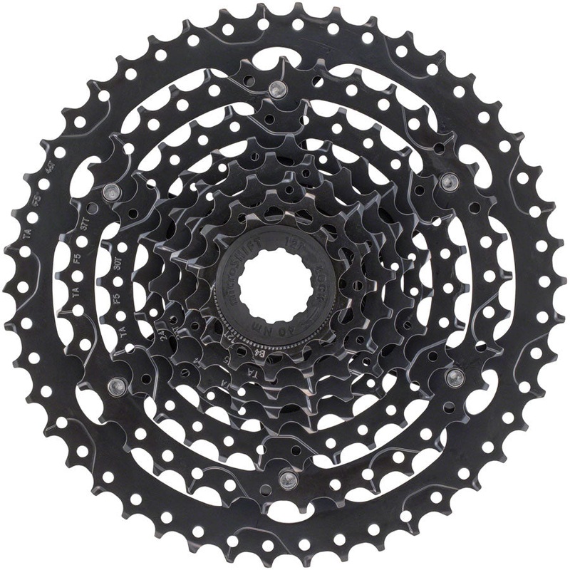 NEW microSHIFT Acolyte Cassette – 8 Speed, 12-46t, Black, ED Coated