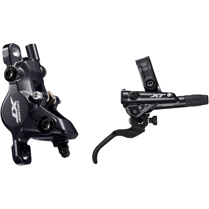 NEW Shimano Deore XT BL-M8100/BR-M8100 Disc Brake and Lever – Rear, Hydraulic, Post Mount, 2-Piston, Black