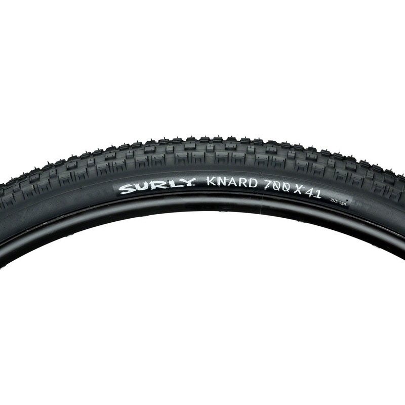 NEW Surly Knard Tire Surly Knard Tire – 700 x 41, Clincher, Wire Bead, Black, 33tpi