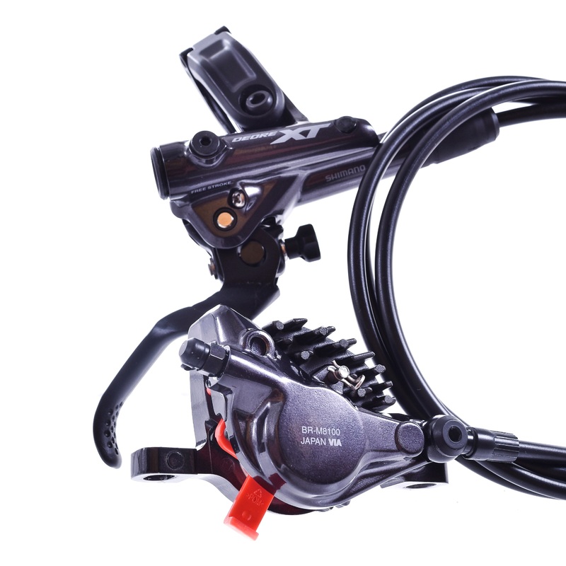 NEW Take Off Shimano Deore XT BL-M8100/BR-M8100 Disc Brake and Lever – Rear, Hydraulic, Post Mount, 2-Piston