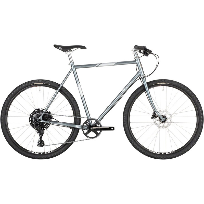 NEW All-City Space Horse Flat Bar Microshift Gravel Bike – 650b Steel Moon Powder 43cm