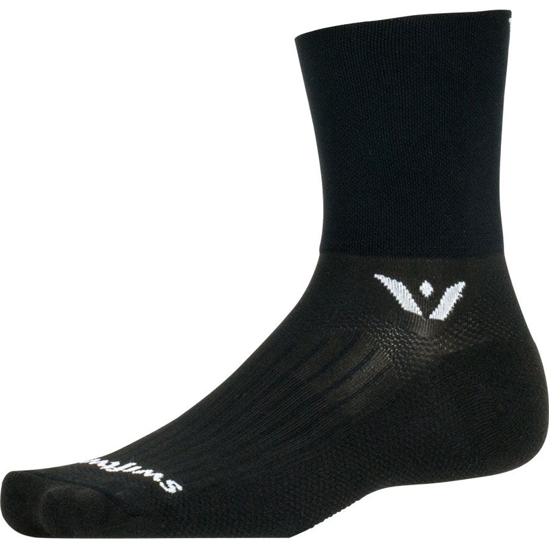 NEW Swiftwick Aspire Four Socks – 4 inch Black Medium