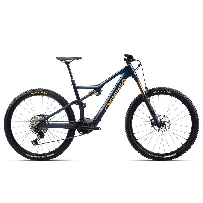 DEMO Orbea Rise M10 Large 20mph Carbon E-Mountain Bike Blue/Redgold