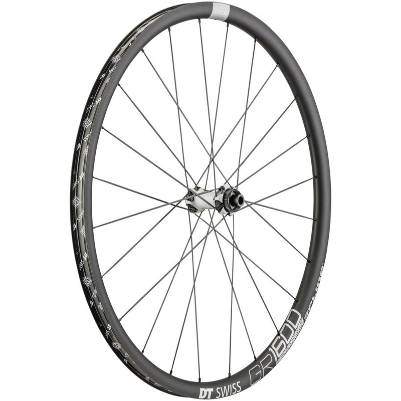 NEW DT Swiss GR 1600 Front Wheel – 700 12/QR x 100mm Center-Lock/6-Bolt Black
