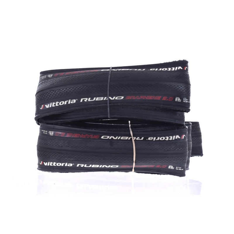 NEW take off Vittoria Rubino Graphene 2.0 700×28 Folding Tire set (2) w/ Tubes