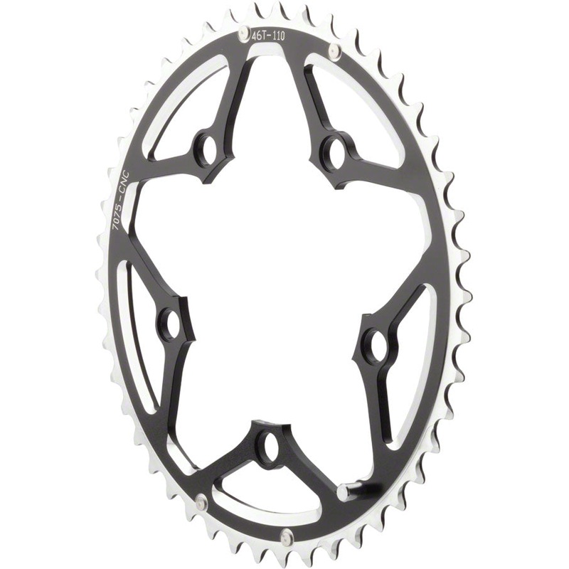 NEW Dimension Multi Speed 46t x 110mm Outer Chainring Black