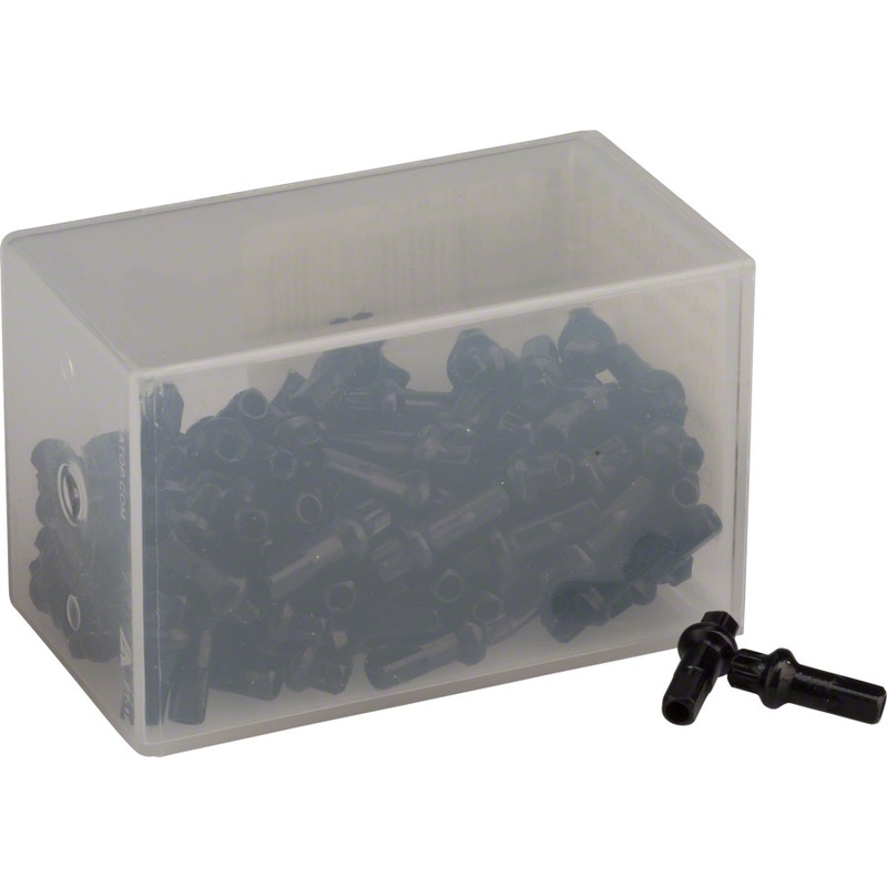 NEW DT Swiss Pro Head Spoke Nipples – Aluminum, 2.0 x 15mm, Black, Box of 100