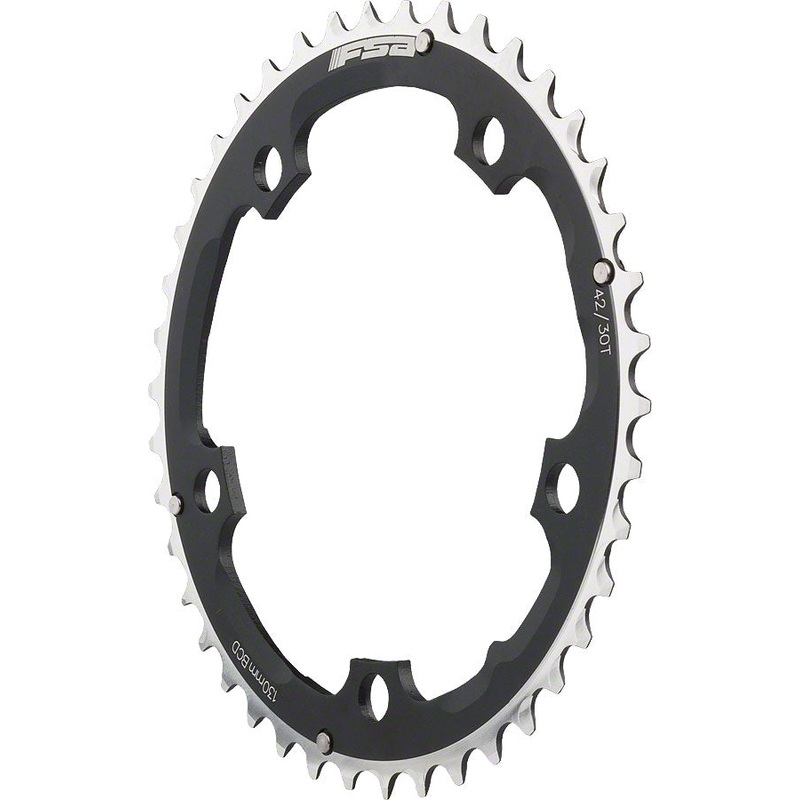 NEW FSA Pro Road S9/C10 42t Triple Middle Chainring, Black