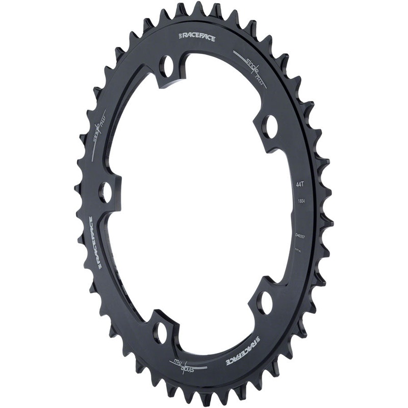 NEW RaceFace Narrow Wide Chainring: 130mm BCD, 44t, Black