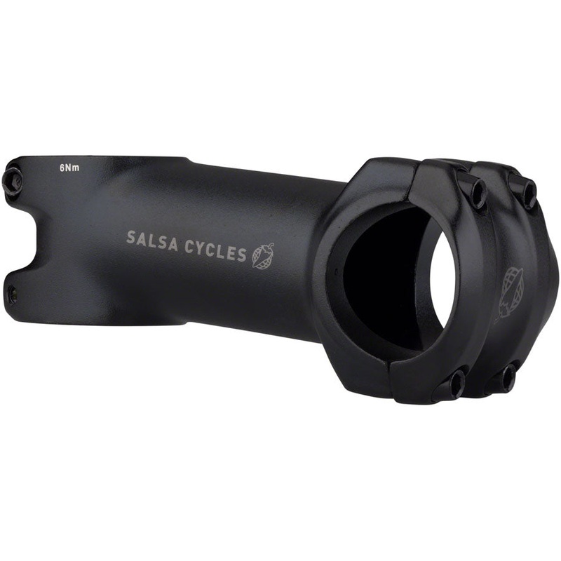 NEW Salsa Guide Stem – 80mm, 31.8 Clamp, +/-6, 1 1/8″, Aluminum, Black
