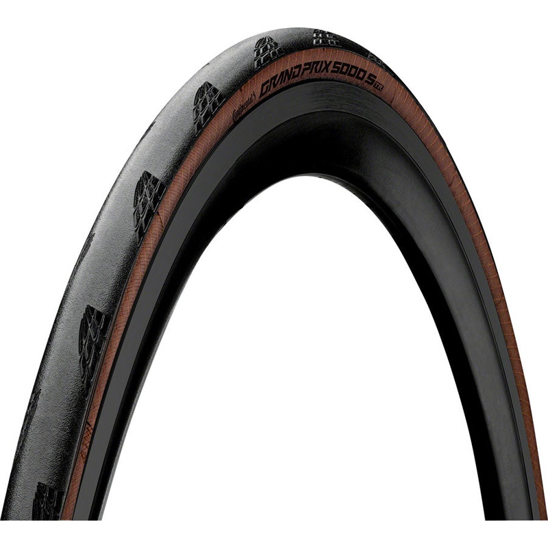 NEW Continental Grand Prix 5000 S TR Tire – 700 x 28 Tubeless Folding Black/Transparent 220tpi