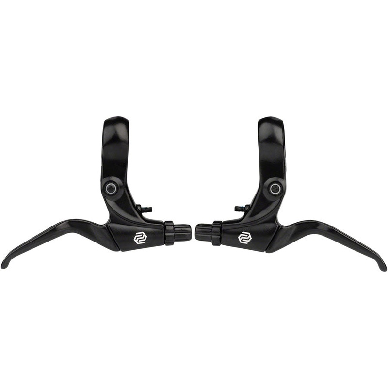 NEW Promax FS-378 Brake Lever Set – Short Pull, 2-Finger, Tooled Reach Adjust, For U and Caliper Brakes, Black