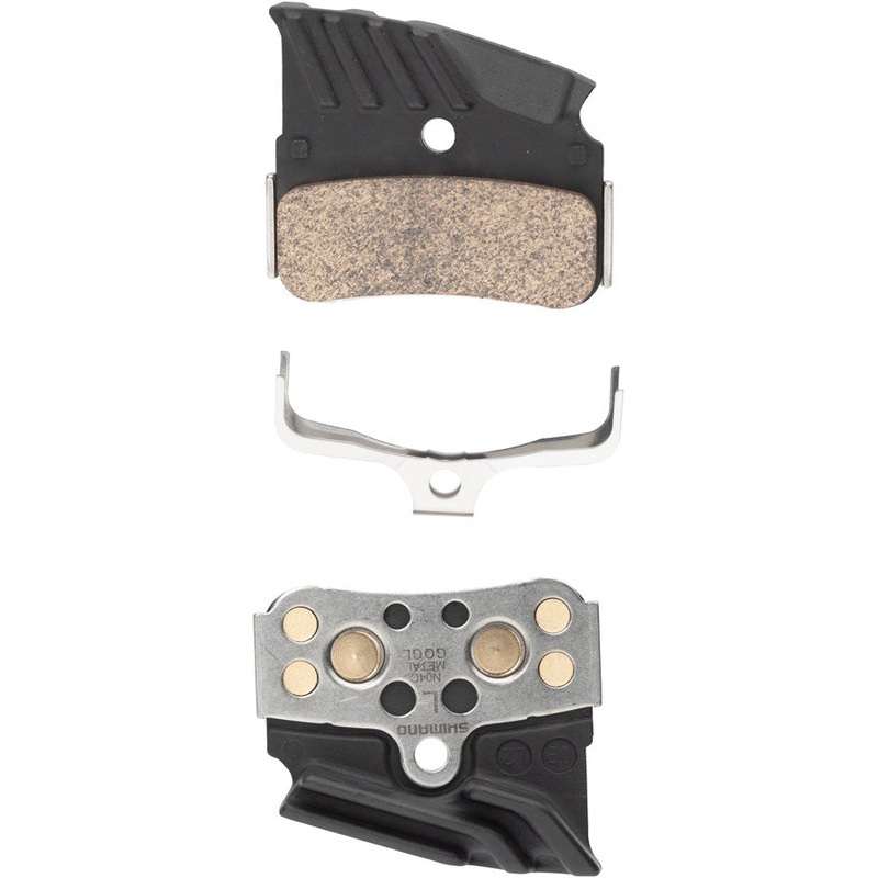 NEW Shimano N04C-MF Disc Brake Pads and Springs – Metal Compound, Finned Alloy and Stainless Steel Back Plate, One Pair
