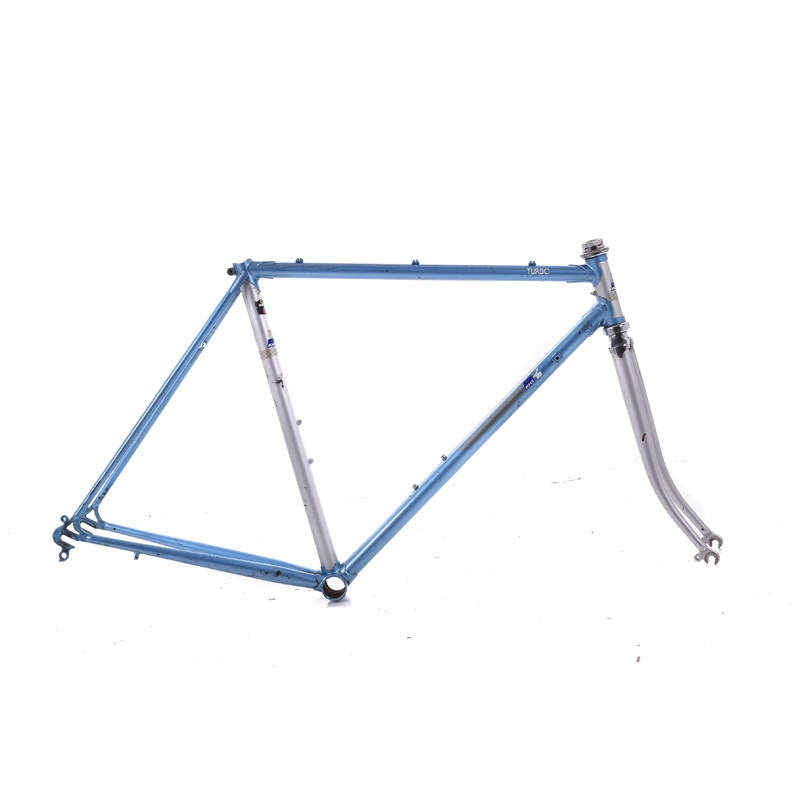 USED Vintage KHS Turbo Medium Lugged Steel Road Bike Frame Tange Infinity