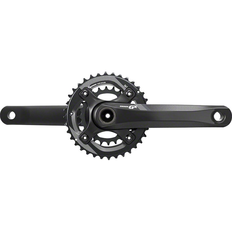 NEW SRAM GX 1400 Fat Bike Crankset SRAM GX 1400 Fat Bike Crankset – 175mm, 11-Speed, 36/24t, 104/64 BCD, GXP Spindle Interface, Black