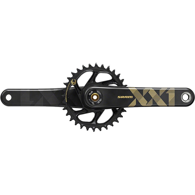 NEW SRAM XX1 Eagle Carbon Crankset Carbon 175mm, Black/Gold