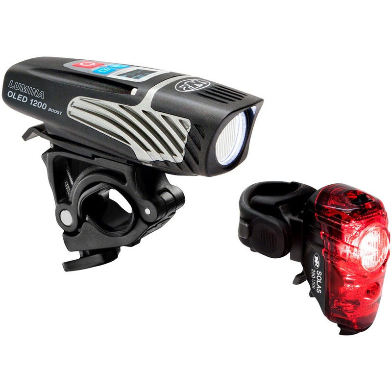 NEW NiteRider Lumina OLED 1200 Boost and Solas 250 Headlight and Taillight Set