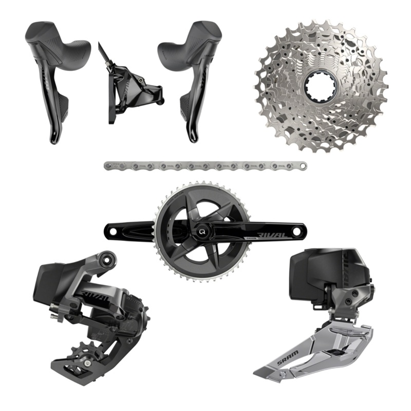 NEW SRAM Rival eTap AXS D1 2×12 Speed Power Meter Groupset – Road & Gravel 160mm 48/35t 10-30t