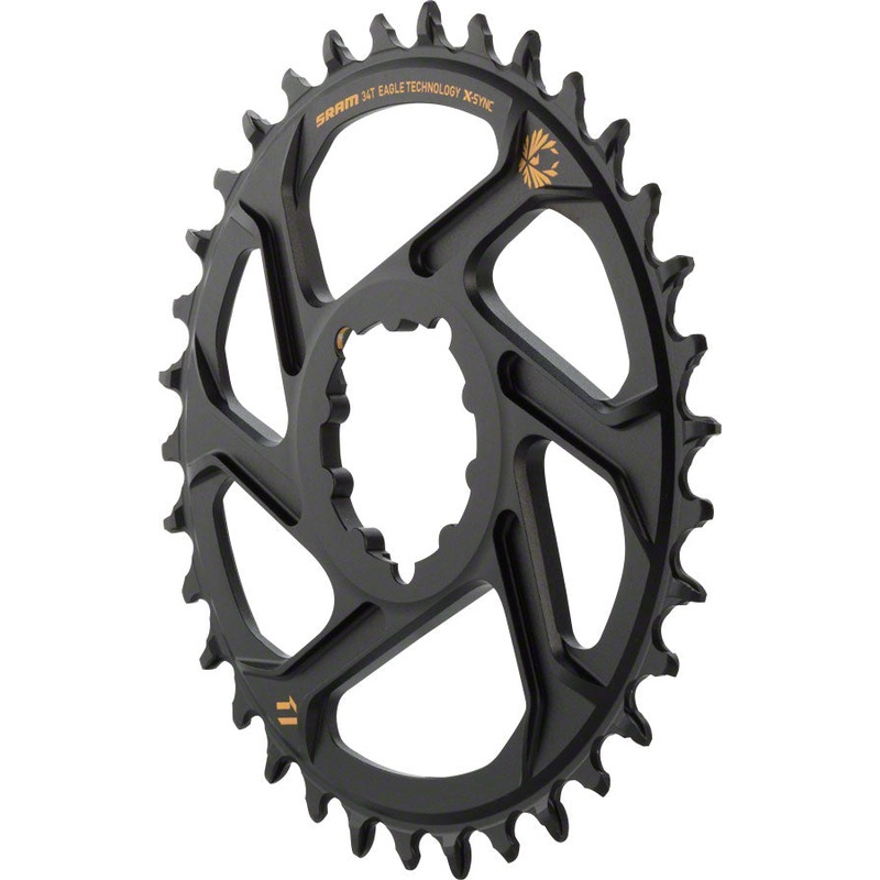 NEW SRAM X-Sync 2 Eagle Direct Mount Chainring 34T Boost 3mm Offset with Gold Logo