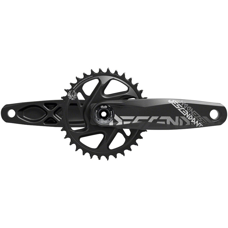 NEW TruVativ Descendant DH Crankset TruVativ Descendant All Downhill Crankset – 165mm, 10/11-Speed, 34t, Direct Mount, DUB Spindle Interface, Black, B1