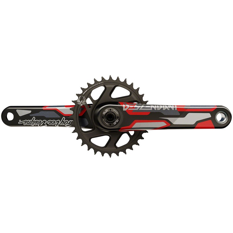 NEW TruVativ Troy Lee Designs CoLab Descendant Crankset 170mm, Red