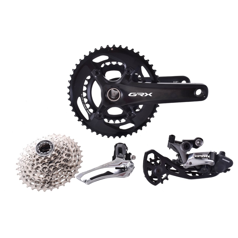 USED Shimano GRX RX810 2×11 Partial Groupset 170mm 48/31T Crank FC, RD, FD, CS-HG700 11-34T