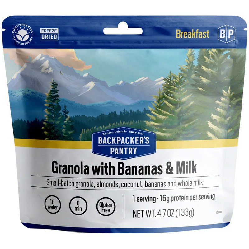 NEW Backpacker’s Pantry Granola w/ Bananas, Almonds and Milk – 1 Serving