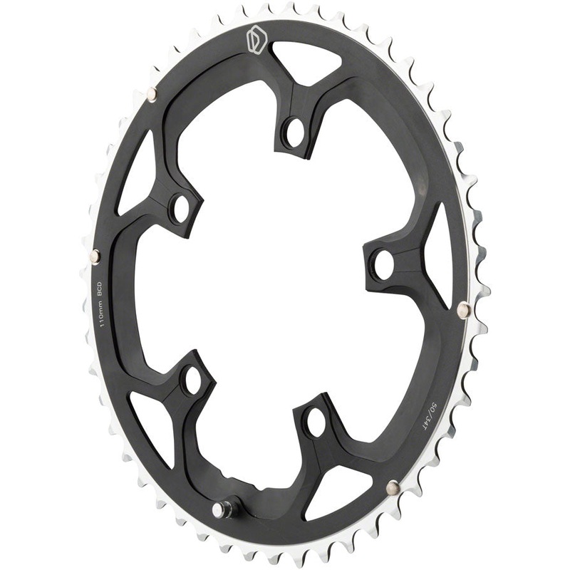 NEW Dimension Multi Speed Chainring – 50T 110mm BCD Outer Black