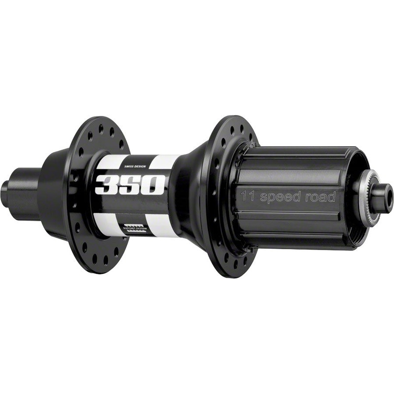 NEW DT Swiss 350 Rear Hub – QR x 130mm, Rim Brake, HG 11 Road, Black, 32H, 18pt