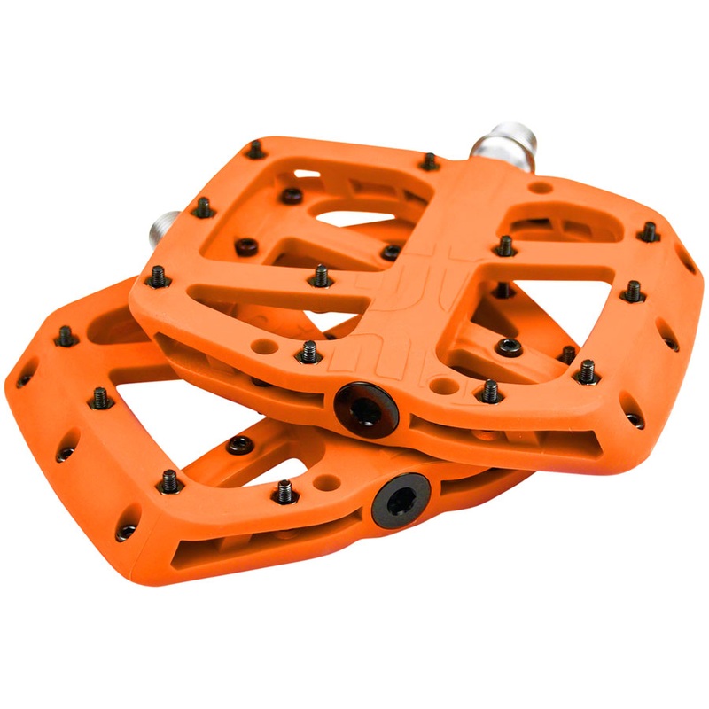 NEW e*thirteen Base Pedals – Platform, Composite, 9/16″, Naranja Orange