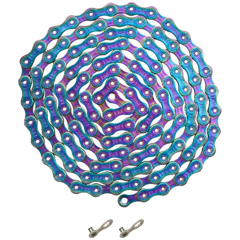 NEW YBN Ti-Nitride Chain – 12-Speed 126 Links Rainbow
