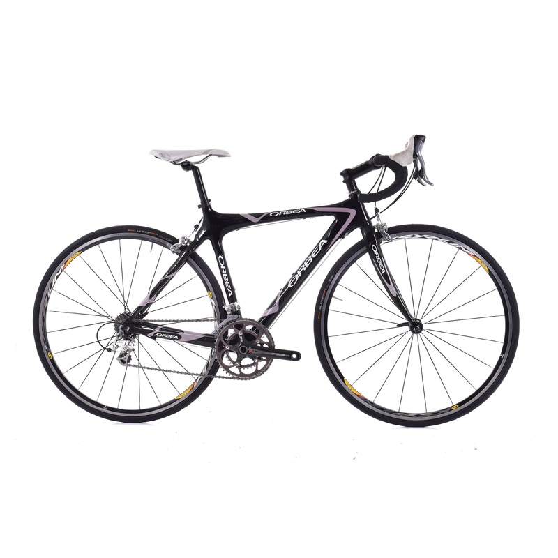 USED Orbea Onix 49cm Carbon Road Bike Shimano Ultegra 2×10 speed Mavic Ksyrium Black