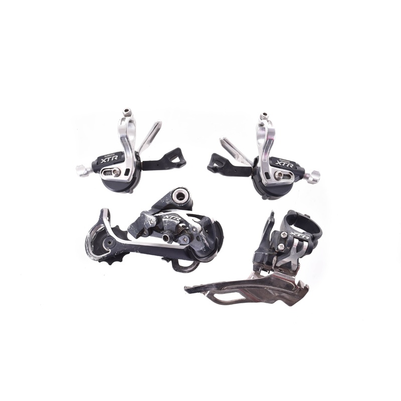 USED Shimano XTR M970/M971 Mini Groupset 3×9 speed Mountain Shifters and Derailleurs ST RD FD